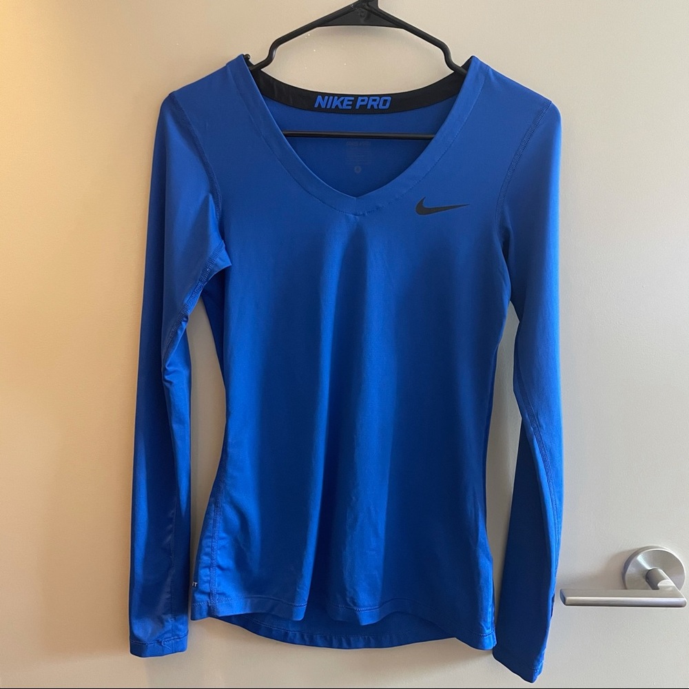 Nike Pro Dri Fit Long Sleeve Workout Shirt